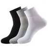 Chaussettes pour hommes de haute qualité décontracté affaires pour hommes coton marque équipage automne hiver noir blanc Meias Homens 5 paires