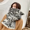 Scarves 200 60cm Winter Warm Fashion Large Women's Thick Long Cashmere Wool Blend Soft Snake Print Scarf Shawl Wrap Drop Ship