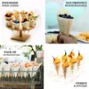Plates 100pcs Disposable Pine Wood Cones For Appetizers Charcuterie Parties Catering Events Wedding Party Gifts Crafting