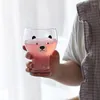 Бокалы для вина Kawaii Bear Corea Glass Cup для кофе пиво винтажное сок пузырьковый чай молоко питье для завтрака подарка на день рождения