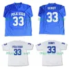 qqq8 33 Al Bundy Jersey Polk High Blanc Bleu FILM Maillot de Football Cousu Taille S-XXXL