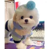 Dog Apparel Pet Hooded Sweater Four Leg Yorkshire Chenery Teddy Bichon Poodle Pomeranian Small Puppy Knitting Clothes Dogs