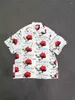 Men's Casual Shirts Men Women Quality Hawaii T-shirt Top Tees Summer Style Flowers WACKO MARIA Shirt