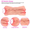 Blow Job Erotic TPE 2 In 1 Realistic Vagina Oral Mouth Deep Throat Male Masturbator Cup Sex Toys for Man