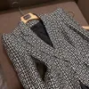 Damenanzüge, Blazer, Tide Marke, Retro, Modedesigner, graue Serie, Anzugjacke, Löwe, einreihig, schmal, Übergröße, Damenbekleidung, A5