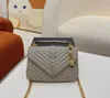 Moda Çantalar Omuz Lüks Tasarımcı Çantalar metal zincir altın gümüş kadın Çanta Hakiki Deri çanta Flip kapak diyagonal Messenger Crossbody Çanta Purse-02