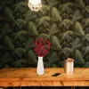 パーティーデコレーションベリー人工クリスマスレッドステム偽の装飾ブランチピックスウリースベリーステム花柄のアレンジツリー