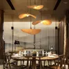 Pendant Lamps Retro Bamboo Loft The Kitchen Hanging Lamp Home Decor Design Lights Wicker Rattan Luminaire Suspension Living Room