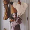 Figurines décoratives décoration à suspendre mignon Animal tête d'éléphant peluche poupée en peluche chambre d'enfants