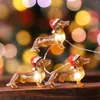 Cordes teckel chien guirlandes lumineuses LED à piles étanche lampe extérieure noël vacances fête de mariage fée