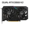 ASUS 듀얼 RTX2060 6G 12G 그래픽 카드 RTX 2060 GDDR6 6GB 12GB 192 비트 VDEO GPU PLACA GRFICA 데스크톱 CPU NOVAO