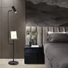 Lámparas de pie Lámpara nórdica Sala de estar Dormitorio Estudio de noche Postmoderno Minimalista Creativo Interruptor de pie de mármol para E27
