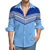 Chemises habillées pour hommes Design noir bleu Rasta couleur tatouage tribal imprime personnalisé polynésien grande taille Aloha chemise pour homme mode haut décontracté