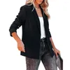 Women's Suits Jacket Blazer Stylish Cold Resistant Office Lady Coat Lapel Suit Female Clothing