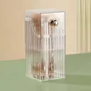 Storage Boxes 1 Piece Fashion Plastic Makeup Brush Bucket Creative Light Luxury With Lid Desktop Eyeliner Eye Shadow Box