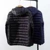Båge down jacka designer vindtät jackor vinter varm hoodie brösttryck