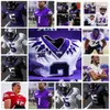 맞춤형 TCU 뿔 개구리 축구 유니폼 Jersey TCU Jerseys Taye Barber DJ Allen Keontae Jenkins Terrence Cooks Jr. Quincy Brown Savion Williams Derius Davis Kendre Miller