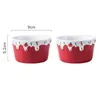 Ciotole 2pcs Cucina nordica Stampo per budino per dolci da forno Mini ciotola Forno Elettrodomestici resistenti alle alte temperature in ceramica speciale