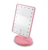 De nieuwste 26.5X16.7CM verlichte make-upspiegel LED Make-up Draagbaar wassen veel kleurkeuzes ondersteuning voor aangepast logo