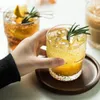 Kieliszki do wina 260 ml szkło świeże insekt młotek wzorzec whisky koktajl domowy prosty sok z mleka woda w stos