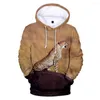 Felpe con cappuccio da uomo Felpa con cappuccio 3D leopardata Felpa Harajuku animale Uomo/donna Streetwear Uomo Taglie forti