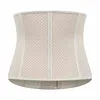 Women's Shapers XXS-6XL Latex Waist Trainer Steel Boned Hollow Out Corset Top Slimming Belt Body Shaper Underbust Cincher Black Beige