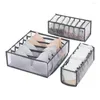 Förvaringslådor strumpor underkläder Box Drawer Type Partition Bra Case Clothing Container Garderob Organiser 6 Grid 7 11