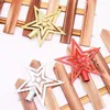 Decorações de Natal 1PCS Tree Top Sparkle Stars Hang Xmas Decoração Ornamento Treetop Topper Topper Home Year Supplies Presente