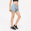 Shorts pour femmes, taille haute, pour filles, Yoga, Sport, poches courtes à fermeture éclair, pantalons de Sport, Lingerie d'entraînement