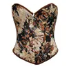 Women's Shapers Bustier Corsets Waist Trainer Oil Painting Style Bust Bodice Girl Tummy Control Shapewear Belly Chest Gather Support