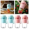 Juicers 1pc 270ml Liquidificador de smoothie portátil de espremedor elétrico 4 Mini Mini -Blenders Misturador Recarregável sem fio Copo para viagem