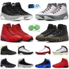 Jumpman 9 9s Chaussures de basket-ball pour hommes Sneaker Light Olive Fire Red Particule Gris Chili Gym Rouge Noir Blanc UNC Racer University Gold Blue Baskets de sport pour hommes