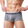 Underpants Separatec Men Boxershorts Soft Separate Pouch Underwear Long Leg Boxer Solid Breathable Bugle Panties A50