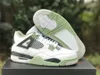 Shoes WMNS 4 4s Oil Green Basketball AQ9129-103 Sports Sneakers Trainers Mens White Seafoam Dark Ash Neutral Grey