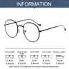 Zonnebrillen unisex ultralight vintage metalen bril plat spiegelglazen optische bril brillen brillen