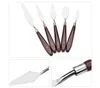 5st blandat rostfritt stål skrapa set spatel knivar för konstnärsoljemålningsverktyg palettkonsttillbehör