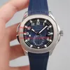 4 Style Quality Watch 42mm Aquanaut 5164 5164R-001 Stainless Steel Asia Transparent Mechanical Automatic Mens Watch Watches277q