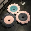 Pillow Flowers Decorative Pillows For Sofa Comfort Chair Round Velvet Soft Floor Seat Lovely Home Decor