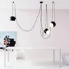 Pendant Lamps Modern Drum Lamp LED Hanging Light Spider Industrial Adjustable Droplights For Dining Parlor Kids'room Bar Loft