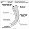 Men's Socks FINDCOOL Men Professional Compression Breathable Travel Activities Fit For Nurses Shin Splints Flight 8811F