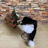 Berretti di Natale Nero Rosso Cappello di peluche Babbo Natale Novità Decorazioni per bambini Per l'anno Casa Regalo di Natale Forniture per feste