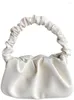Abendtaschen Mode Top Griff Damentasche 2023 Trend Hobos Schulter Crossbody für Frauen Solide Plissee Kleine iPhone Weibliche Handtaschen