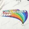 xinxinbuy men designer tee t shirt paris letters los Angeles print半袖コットン女性ホワイトブラックアプリコットxs-l