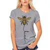 Heren t shirts bijen soort bloem hippie t-shirt vredes liefdesleven be unisex tee milieu losse size shirt