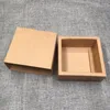 Hediye sargısı 50pcs kraft paketleme kutuları boş kağıt çekmece kutusu DIY el yapımı sabun/hediyeler/el sanatları/mücevher/şeker/kek/gül için