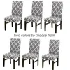 Chair Covers 6PCS Cover Nordic Geometric Elastic For El Stool Table Dining Spandex