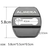 Car Styling Car Door Lock Cover stikcer Case per accessori auto Nissan Almera G15 N16