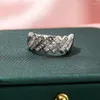 Anneaux de mariage Baguette et ronde CZ Eternity Band Silver Color-Band Rings-Eternity Band-Engagement Ring-Wide Ring-Wedding