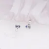 Dangle Earrings Baoyocn Fashion Brand 925 Sterling Silver Asymmetric Big Eyes With Pearl Cubic Zirconia Stones Women Girls Fine Jewelry