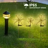 Solar LED Vuurwerk Fairy Lights Outdoor Waterdicht Power Lawn Lamp voor Garden Party Wedding Kerstdecoratie Verlichting